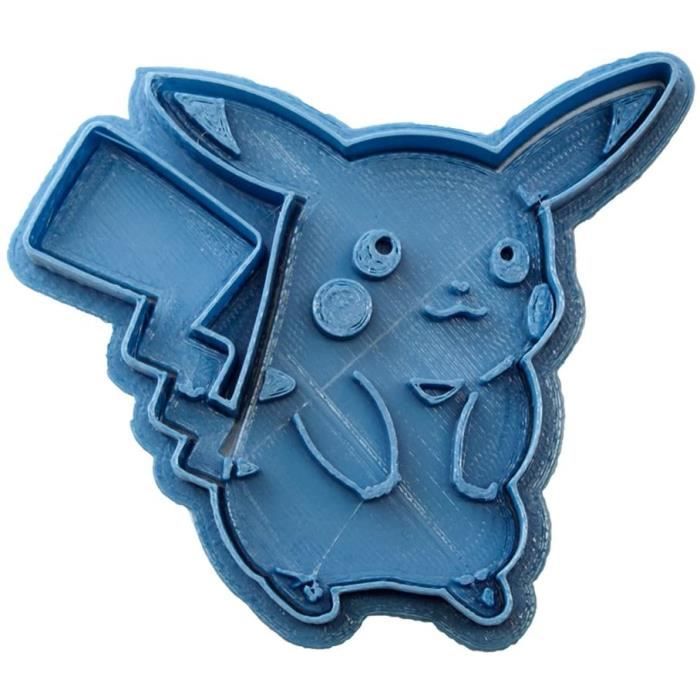 MOULE A GATEAUCuticuter Emportepiegravece pour Biscuits Motif Pokeacutemon Pikachu Bleu 8 x 7 x 15 cm1708