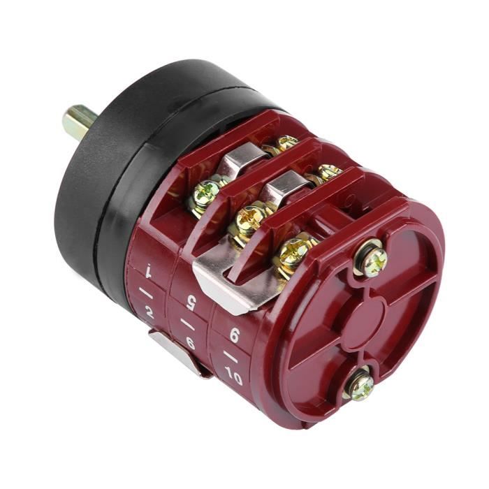 Qiilu commutateur de marche avant de moteur 220V / 380V 32A changeur de pneu Machine moteur interrupteur marche arrière avant