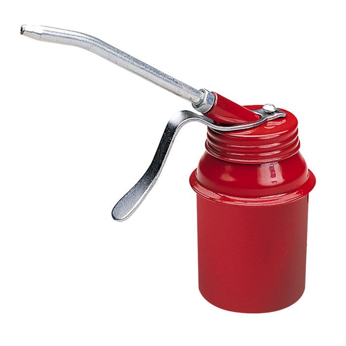 Burette à pompe métallique, longueur du bec 12 cm, capacité en 125 cm3 - AUTOBEST