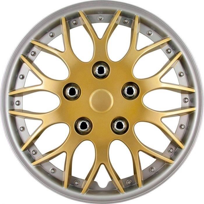 AutoStyle enjoliveurs Missouri 14 pouces ABS or / argent lot de 4