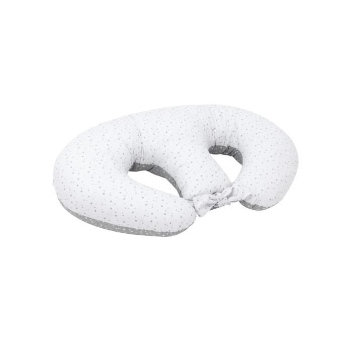 Bellochi Coussin D'allaitement Jumeaux avec Housse Coussin Allaitement - 100% Coton - Certificat Oeko-TEX - Polaris