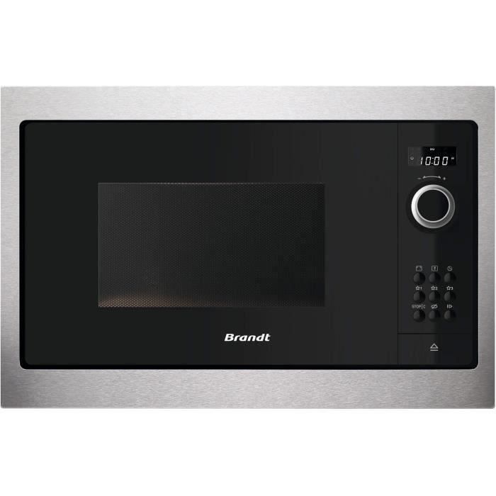 SHOT CASE - BRANDT BMS6115X - Micro-ondes encastrable monofonction - Inox - 26 L - 900 W