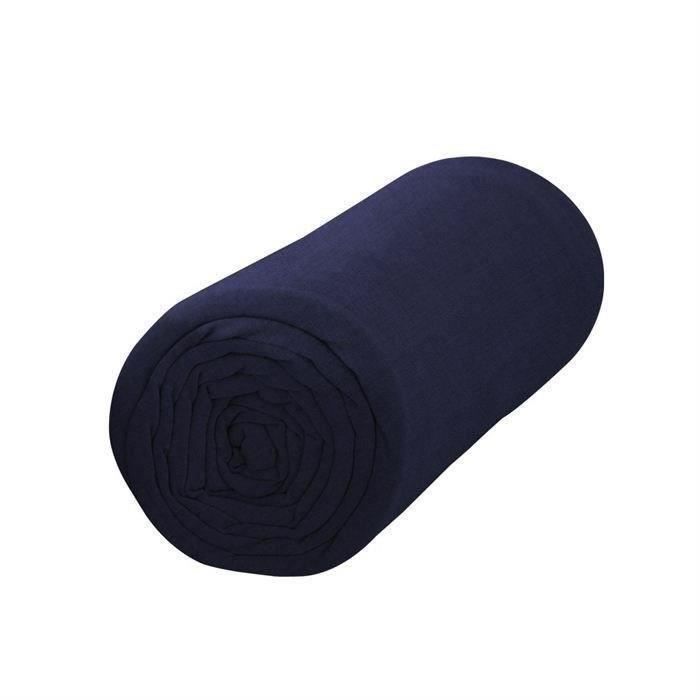 TODAY Drap housse 100% coton - 90 x190 cm - Ciel d'orage (Lot de 3)