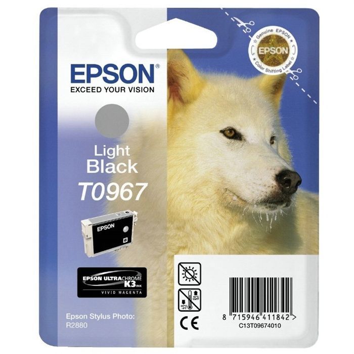 EPSON Cartouche d'encre T0967 Gris - Loup (C13T09674010)