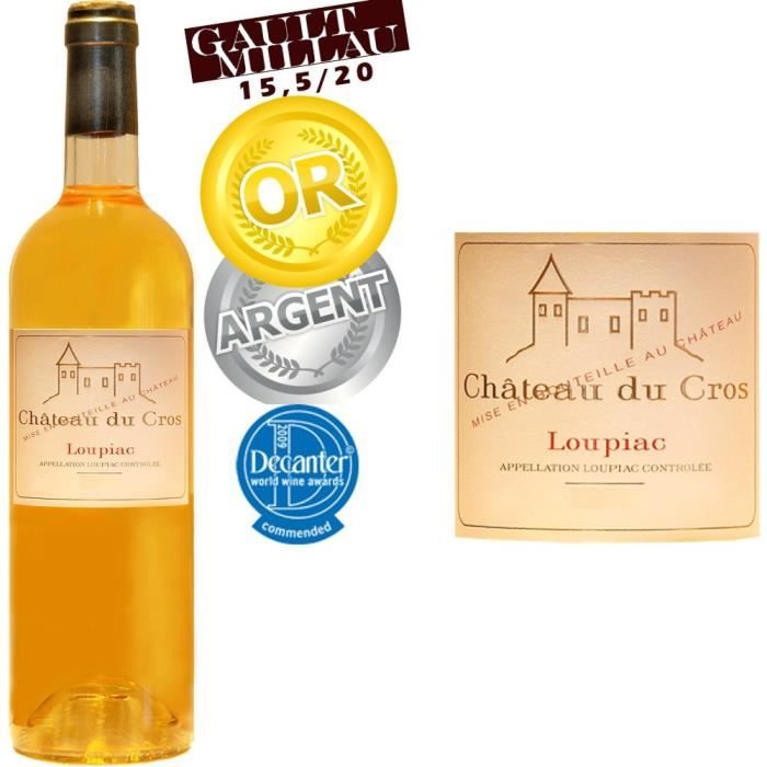 Château du Cros 2012 Loupiac - Vin blanc du Sud Ouet