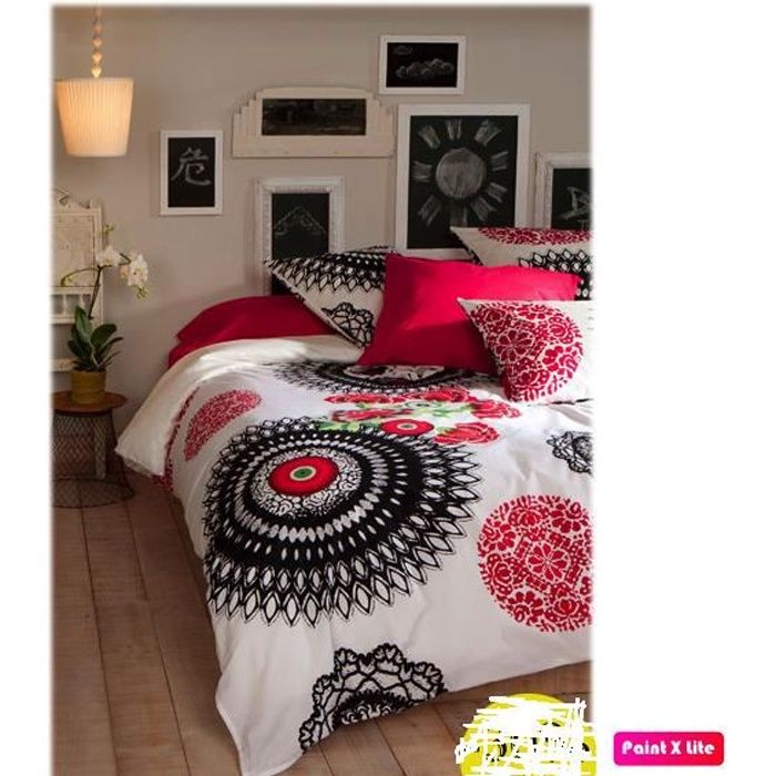 DESIGUAL PARURE HOUSSE DE COUETTE 135 x 200 cm + taie 80 x 80 cm