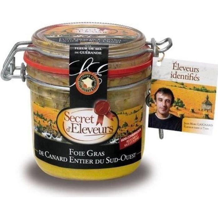 SECRET D'ELEVEUR Foie Gras de Canard Entier 180g
