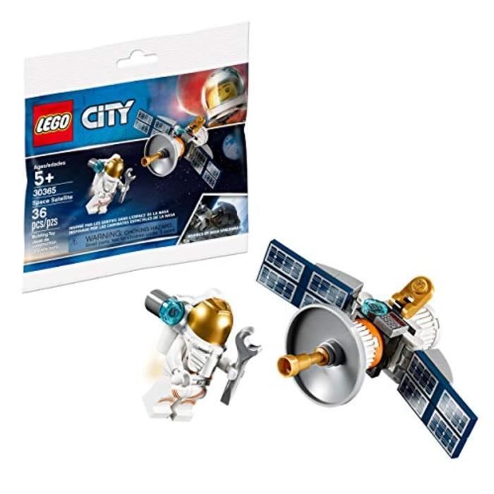 Jeu D'Assemblage LEGO B7T9H Ensemble de figurines PolyBag 3365 Astronaute avec satellite spatial 36 pièces