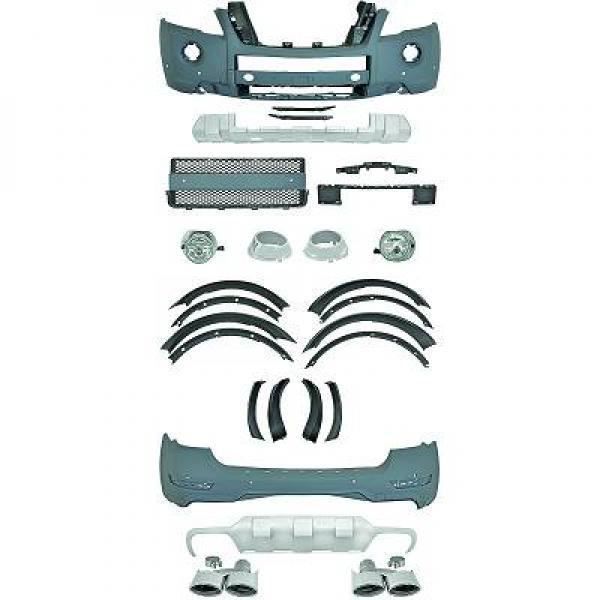Kit Tuning pare chocs avant arrière bas de caisse MERCEDES CLASSE ML (W164) de 08 à 11
