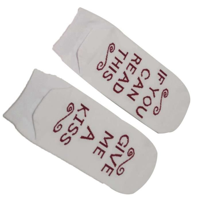 Chaussettes personnalisées Chaussettes imprimées lettre si vous pouvez lire ceci-Chaussettes personnalisées Chaussettes imprimées le