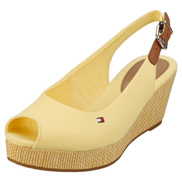 Sandales - Tommy Hilfiger - ICONIC ELBA SLING BACK - Femme - Jaune