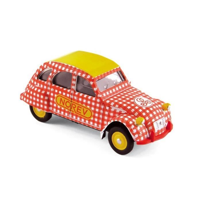 Miniatures montées - Citroen 2CV cycliste - échelle 3- 1980 Norev