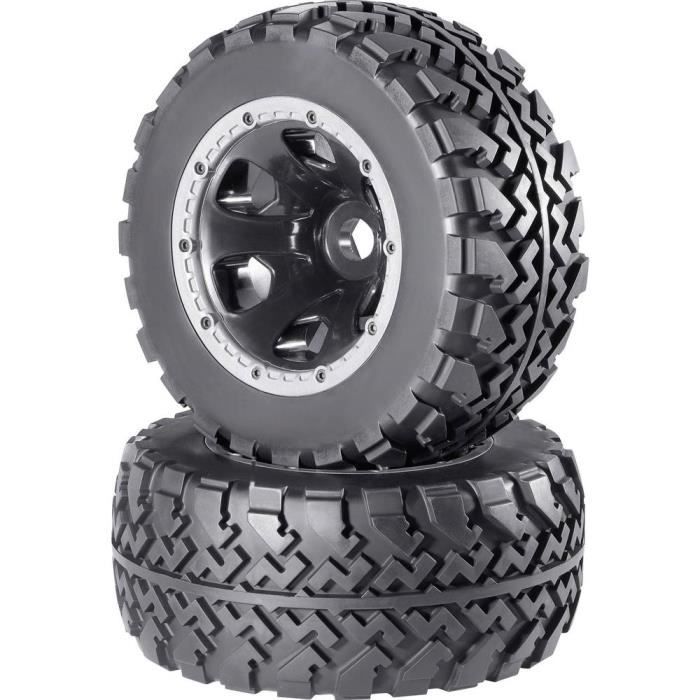 Reely Roue complète pour MonsterTruck avec jantes 6 rayons et profil de pneus N/A (RE-6478857 )