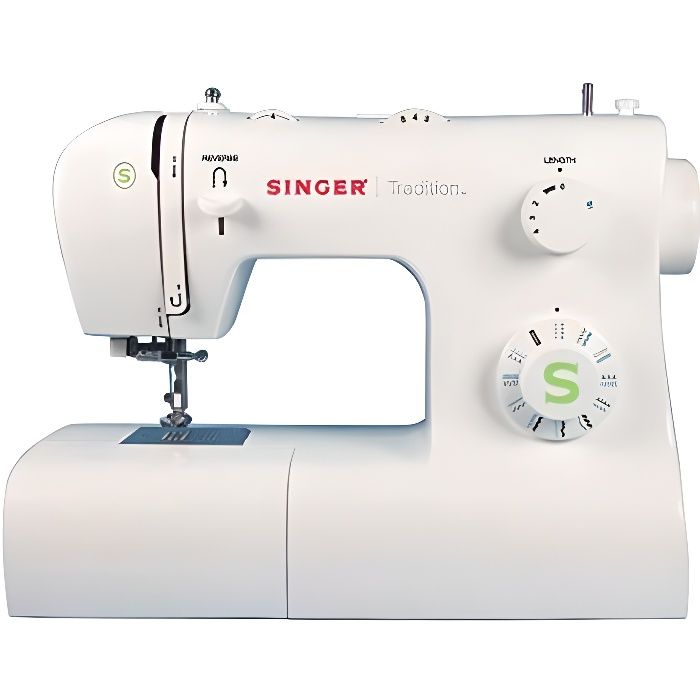 Singer Tradition 2273 Machine à Coudre Blanche 34 Points Ajustables