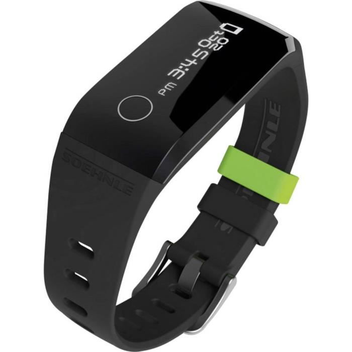 Bracelet connecté Soehnle Fit Connect 200 68101 TU noir, vert 1 pc(s)