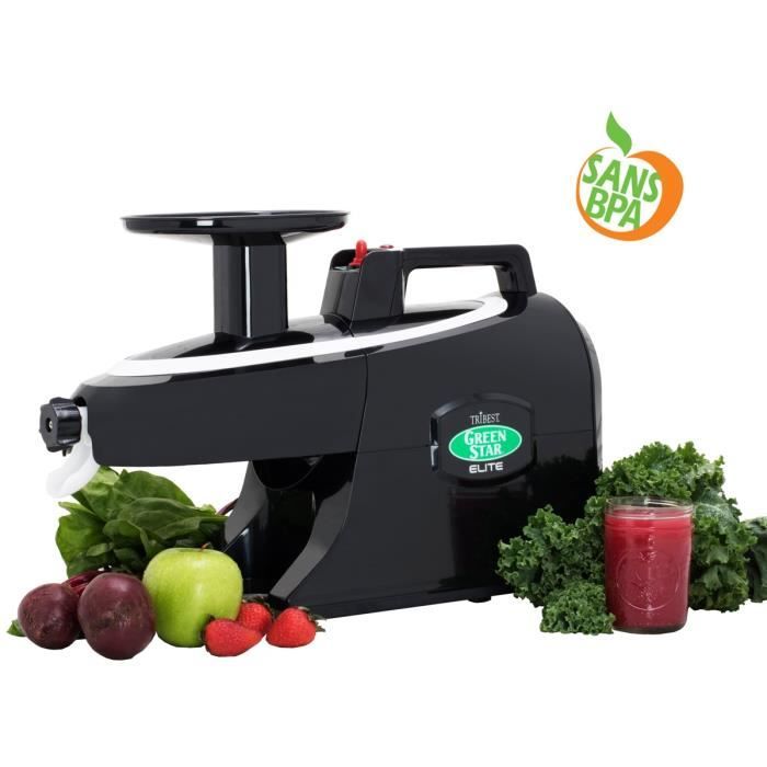 TRIBEST GS5010 Extracteur de jus horizontal Greenstar Elite – Noir