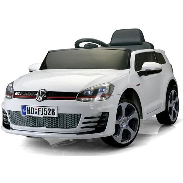 Volkswagen Golf GTI 12v Voiture Électrique Enfant Véhicule Bébé Jouet Fille Garçon 12 volts Blanc