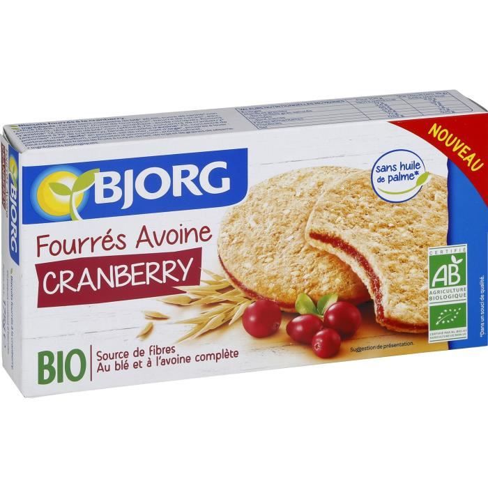 Bjorg Fourré Avoine Cranberry 175g
