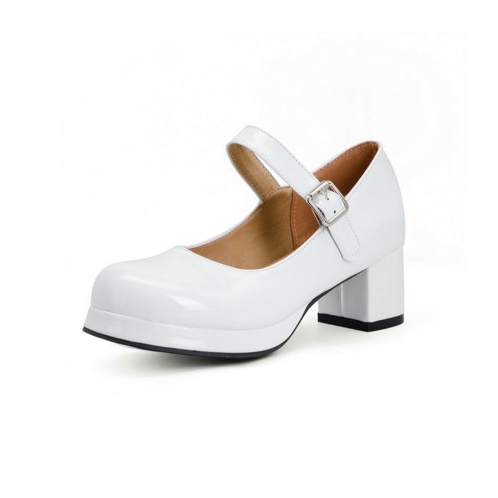 Cocey Chaussures Mary Jane Plateforme Femme - Escarpins Talons Blocs Mignons Avec Nœud - Style Rétro