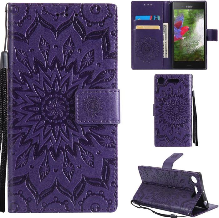 Étui pour Sony Xperia Z2 Portefeuille Housse de Protection Case à rabat