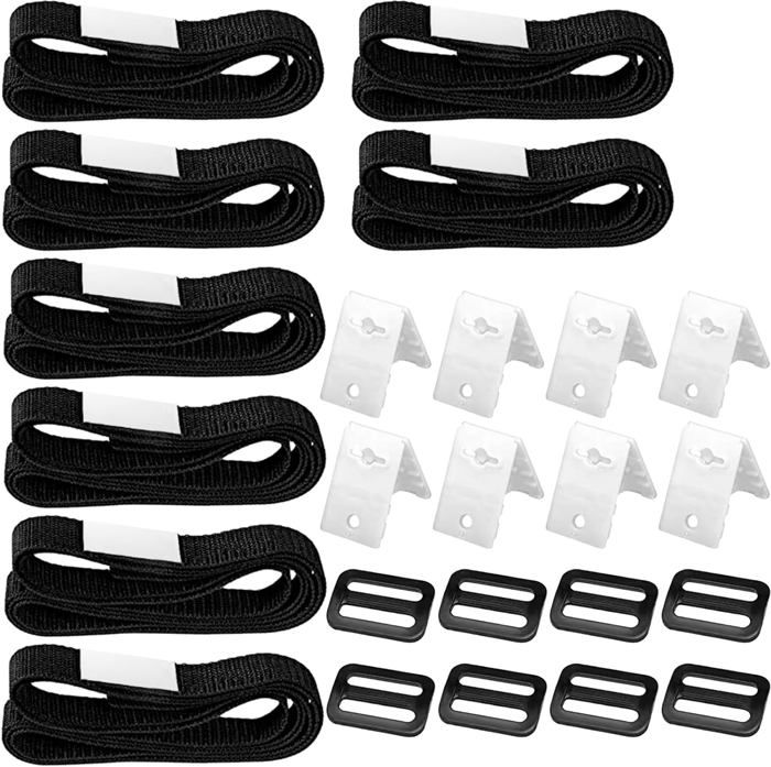 Sangles De Fixation Extra-Longues RIVERPOOL Pour Bâche De Piscine - Lot De 8 Sanglies 2m Résistantes