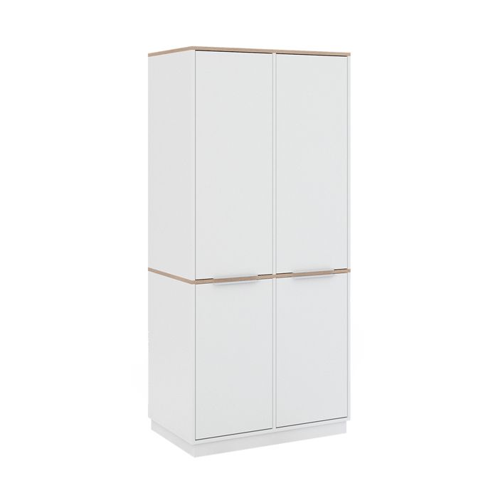 Étagère à dossiers Betti 82x179cm avec 6 étagères Blanc/Sonoma Vicco 41508