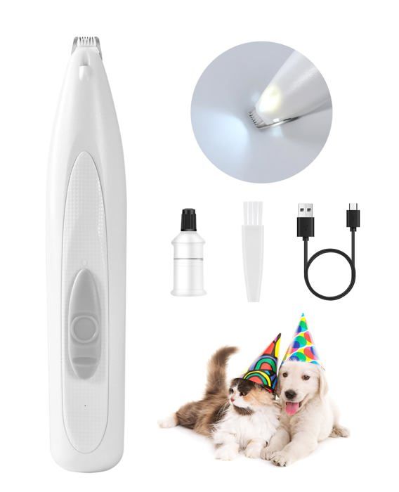 Meilleurs prix pour Tondeuse à pattes de chien avec lumière LED, tondeuse de toilettage électrique sans fil Rechargeable, rasoir pour poils d'animaux