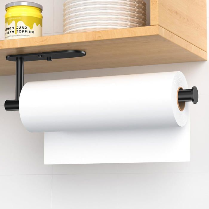 Porte-essuie Tout Mural En Bois [Lot De 2] - Avec Vis Et Chevilles - Pour Cuisine, Salle De Bain - Rangement Gain De Place