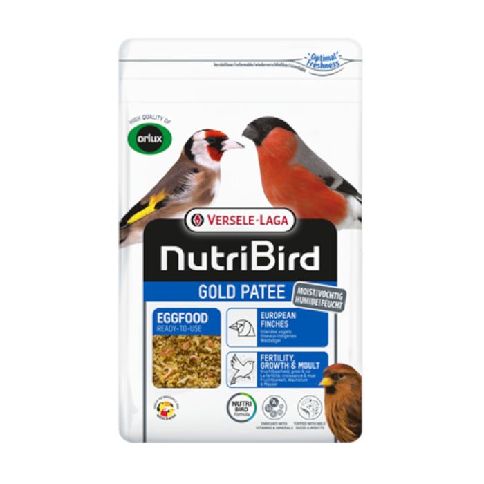 Meilleurs prix pour Pâtée Aux Œufs Nutribird Gold Patee Oiseaux Indigènes 1kg - Versele Laga