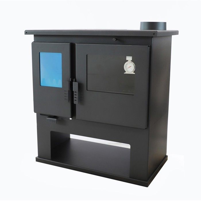 Poêle à Bois Verso CS Lite - 7 7 kW Plaque Supérieure en Métal et Chauffage Efficace