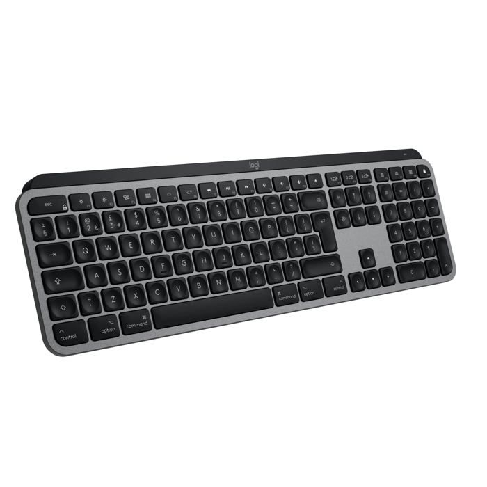 Clavier Logitech MX Keys Sans Fil Rétroéclairé Spatial QWERTY