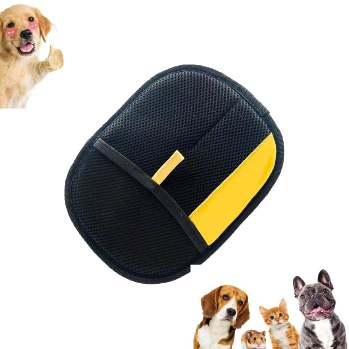Gants Anti-Poils Animaux Réutilisables Lot de 2 - 2 pièces bleu universel - gant chat chien poil elimination peigne toil Aucunely