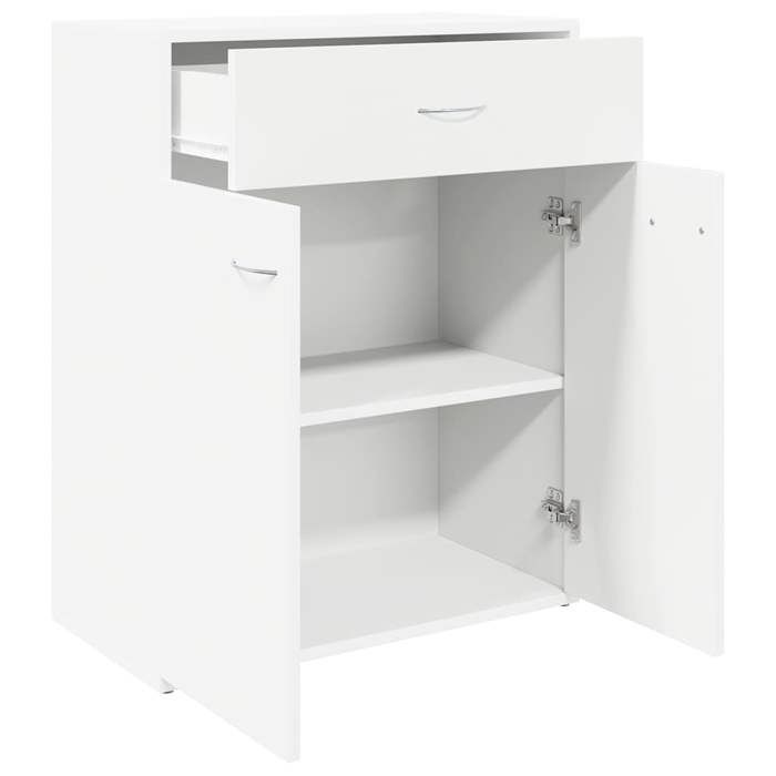 Enfilade de rangement Blanc - LEMON® Buffet bas Blanc - 60x30x75cm - Bois dingénierie 838 - Soldes
