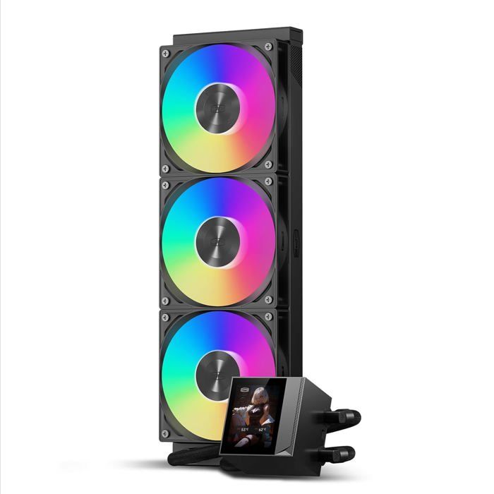 DC360 Pro ARGB, watercooling CPU 360 mm, écran IPS 2,4