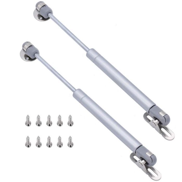 Vérin à gaz pour armoire - Unbrand - 200N - Lot de 2 - Charge maximale 20 kg - Longueur 270 mm