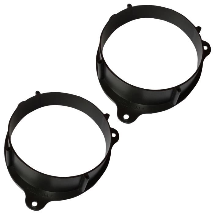 Aerzetix 2 adaptateurs supports de haut-parleurs enceintes 165mm pour porte avant ou arri/ère pour auto voiture