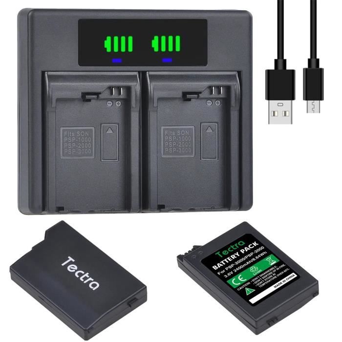 Kit 2 Batteries 2400mAh + Chargeur Triple Pour GoPro Hero 13 - Écran LED, Emplacement Carte TF - 8