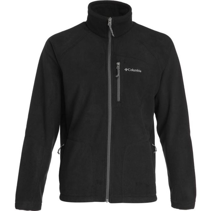 Veste polaire - COLUMBIA - Fast Trek II - Homme - Manches longues - 100% Polyester - Noir