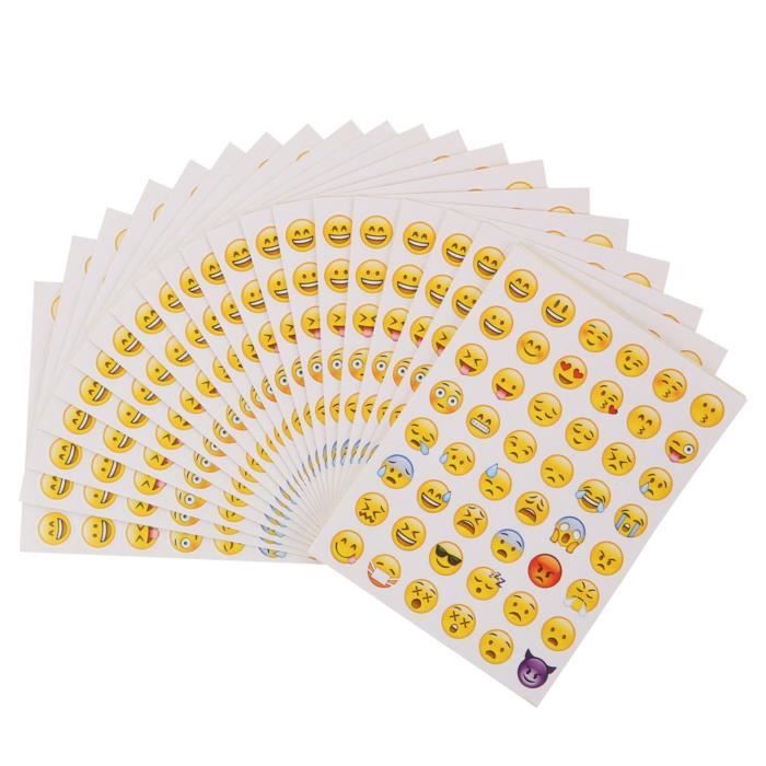 40 Sheets Emoji Funny Whatsapp Facebook Emoticon Decorative Sticker For  Mobile Phone Laptop Decorat RM445 - Cdiscount Informatique