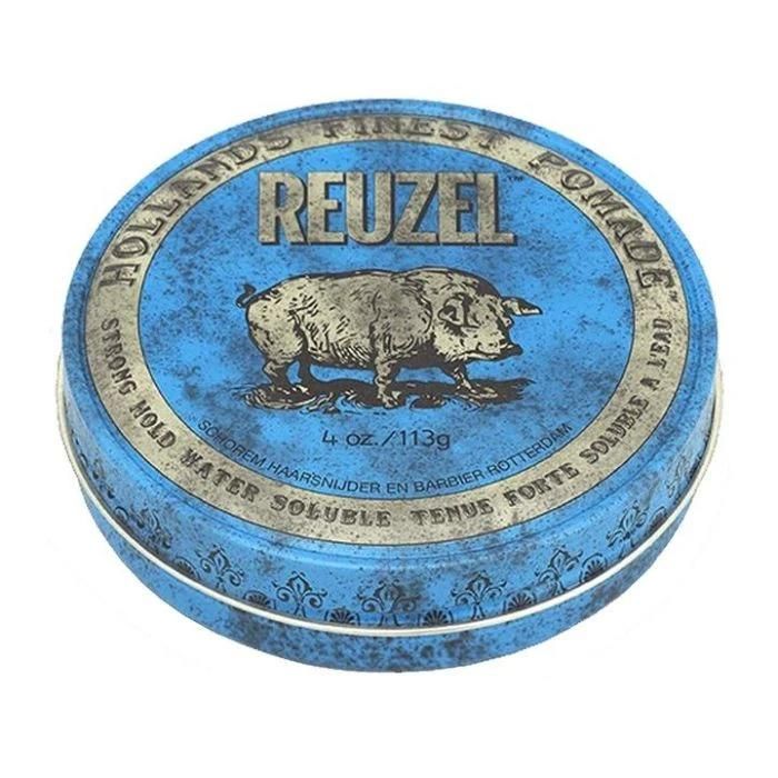 Pomade Cheveux - REUZEL - Blue - Forte Tenue - Haute Brillance - Sans Parabène