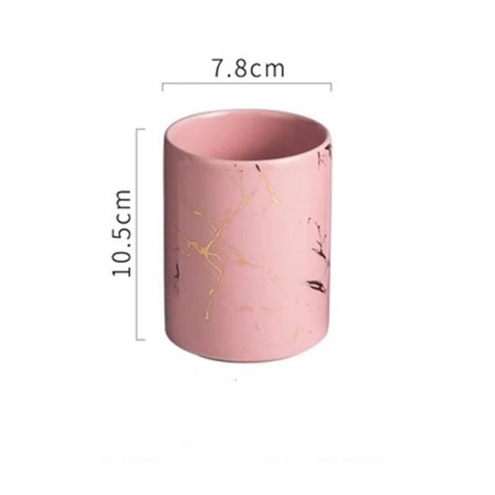 DRESSOOS Gobelet Nettoyage Buccal Enfants - Porte Brosse à Dents Voyage Salle De Bain Rose
