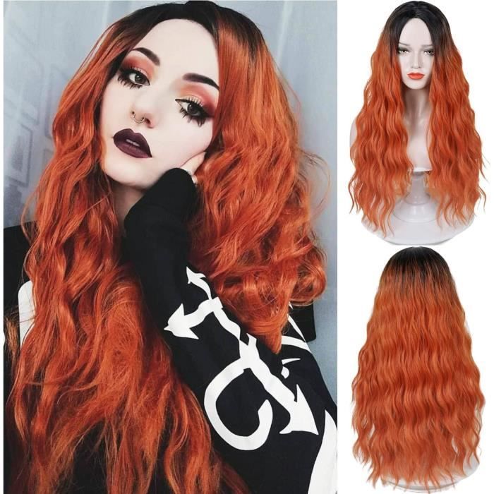 Perruque orange store femme