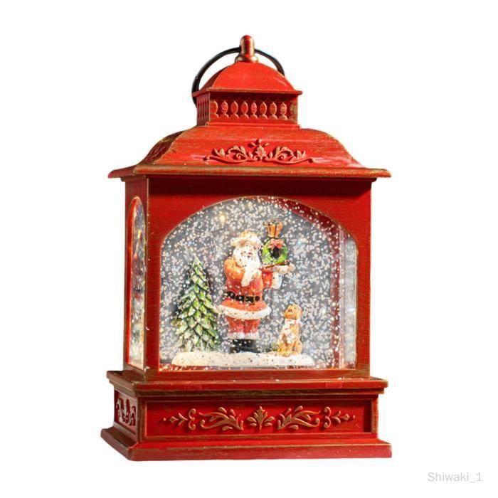 Lampe De Table Musicale De Noël En Forme De Boîte Aux Lettres - LED Multicolores, Mélodies Festives, Alimentation USB Ou Piles - 1