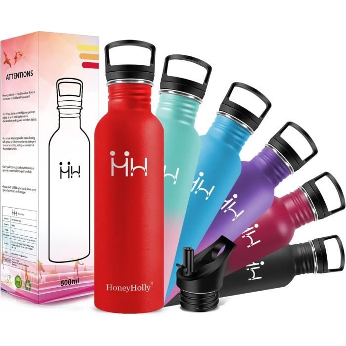 Gourde Isotherme, Gourde 750 Ml, Sans BPA, Bouteille Inox Anti