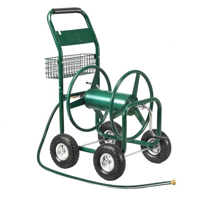 Costway Devidoir De Jardin Tuyau De D Arrosage Avec 4 Roulettes