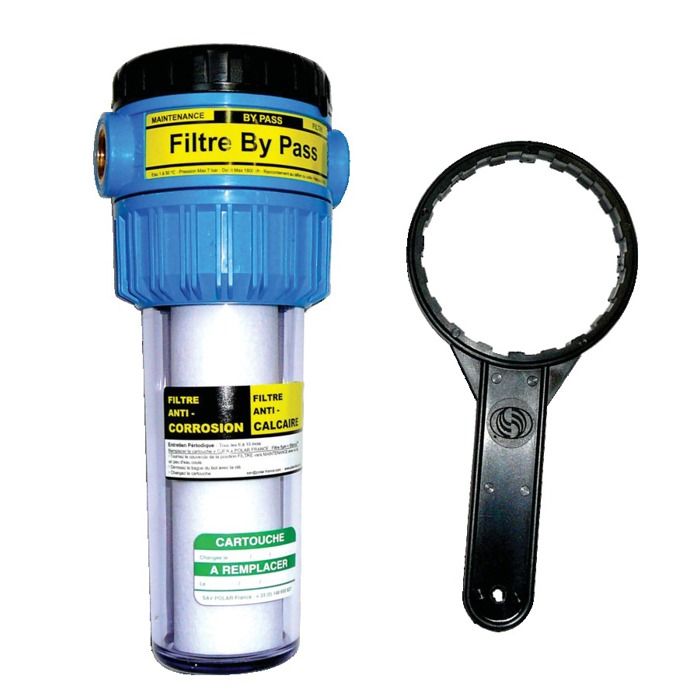 Filtre - POLAR - FABP34C - 2-en-1 antitartre et anticorrosion - COMPACT - cartouche CJFA écologique