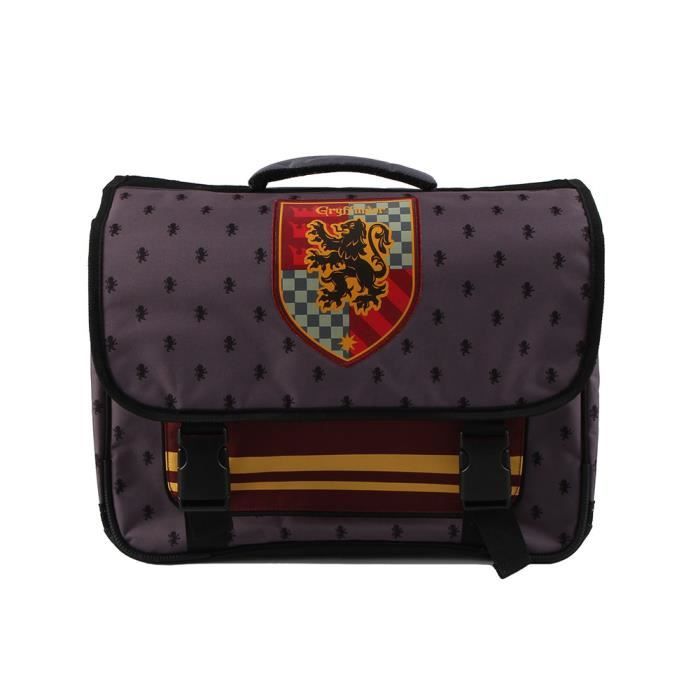Cartable Harry Potter Gryffondor Rouge Officiel – 46 Cm, Poche Isotherme, Adaptable Chariot, Idéal École & Collège