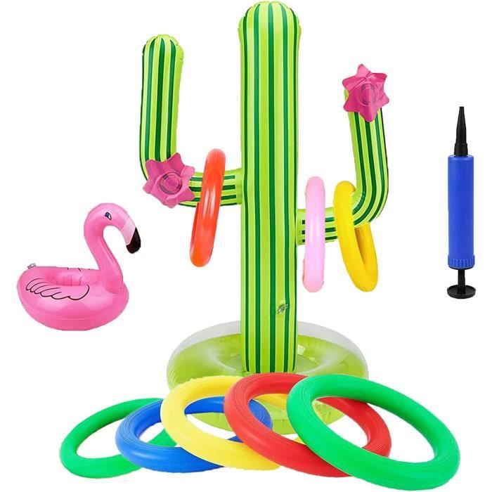 Noel Gonflable Jeu Gonflable Lancer D'anneaux - Thème Renne De Noël - 2 à 5 Joueurs Structure Gonflable Noel