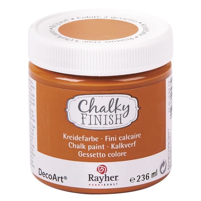 Peinture craie Chalky Pour Matériau poreux Orange foncé - Chalky Finish