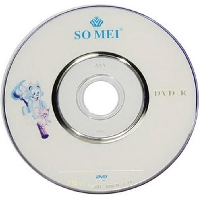 Pack de 10 Mini DVDR vierge 1.4GB/30min/8cm Cdiscount Informatique